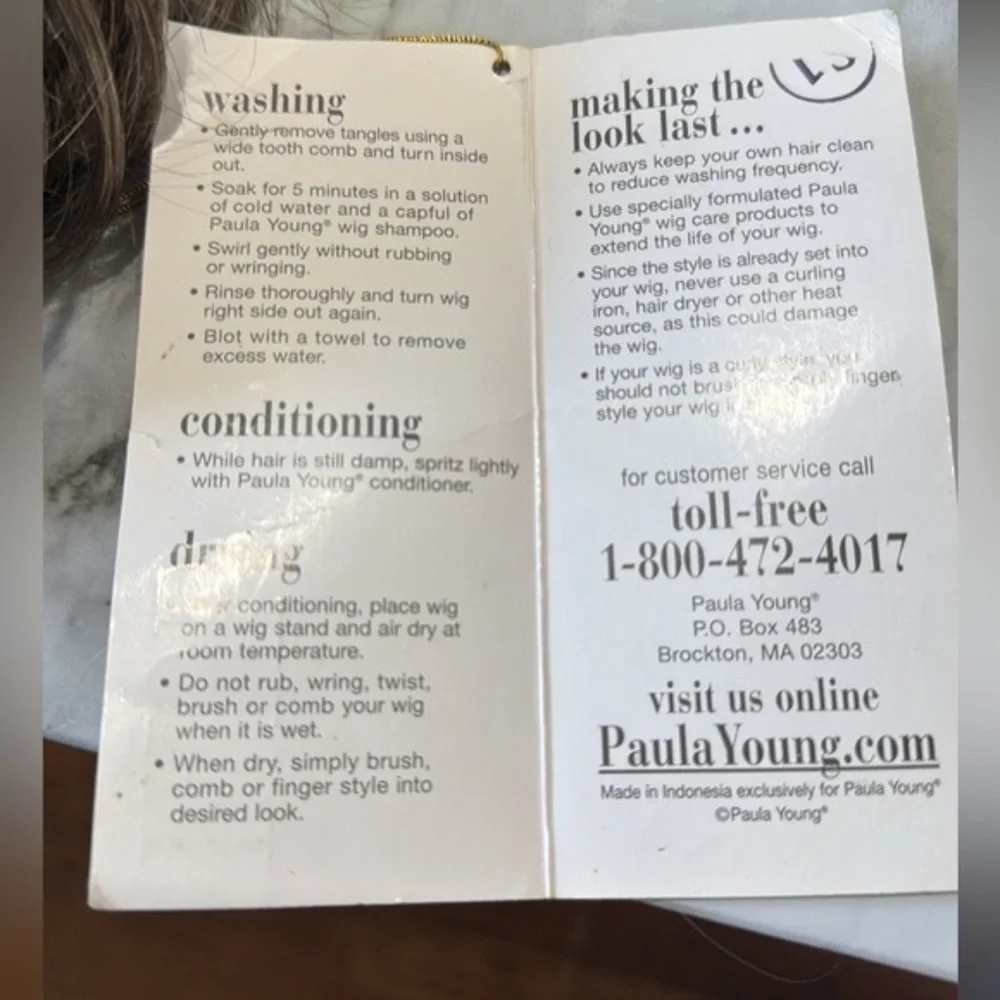 PAULA YOUNG A2309 Grayish Ash light Brown Short Bob Stylish Wig color #38 - Picture 5 of 6